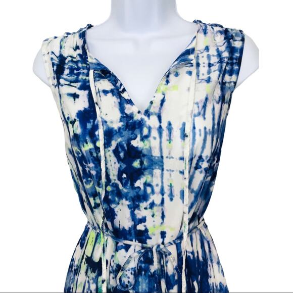 Beach Lunch Lounge Lou Lou Blue Tie Dye Dress - Picture 3 of 12